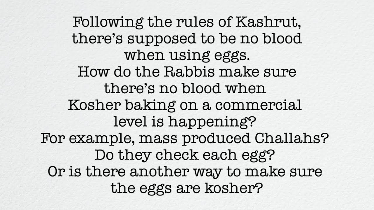 The Truth About Kosher Eggs: What You Need to Know: Dear Rabbi S3 EP1