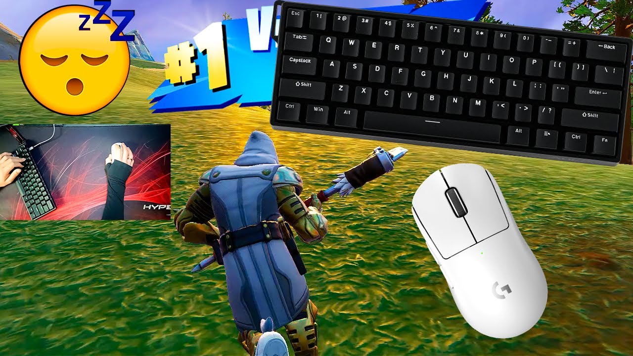 😴Aula Win60HE ASMR😴 Solo Zero Build Gameplay Satisfying Keyboard Fortnite🏆