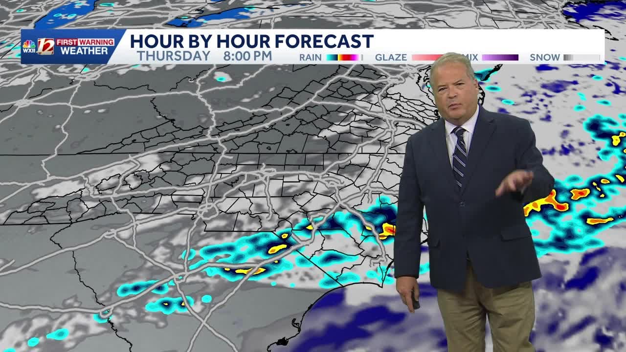 Rain Chances next couple of Days, few storms. - YouTube
