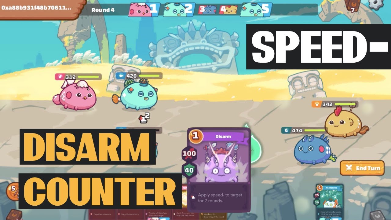DISARM AXIE CARD COUNTER (AAB Double Anemone) Axie Infinity Arena ...