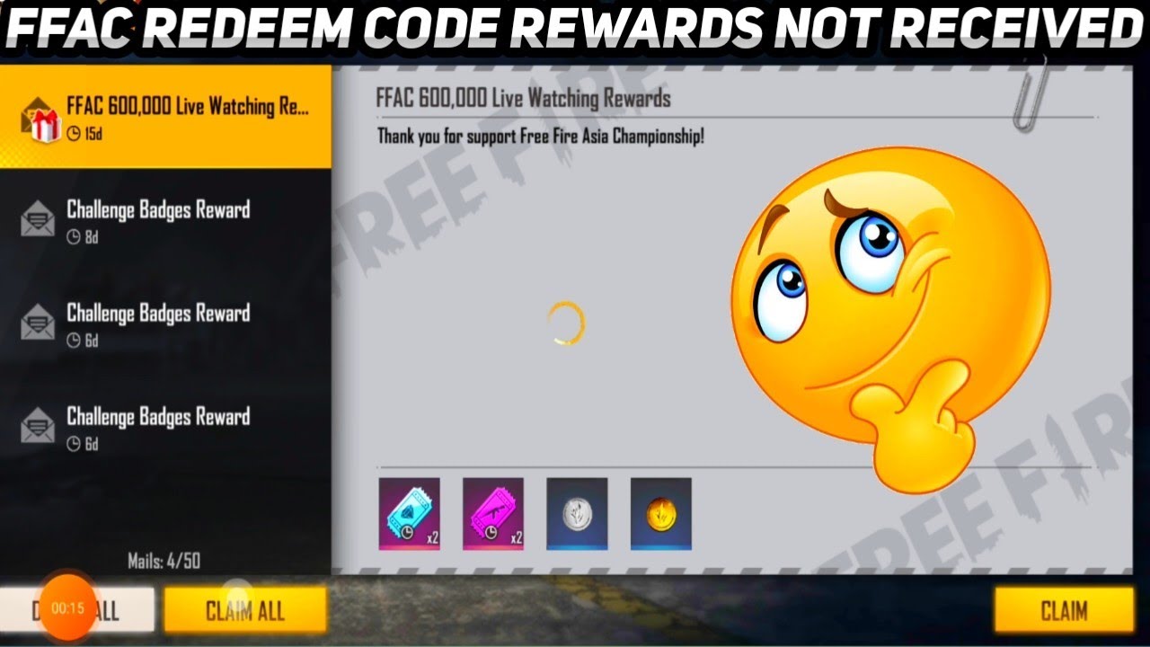 FFAC REDEEM CODE REWARDS NOT RECEIVED PROBLEM TAMIL || FFAC REDEEM CODE NOT WORKING