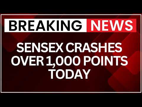 Stock Market Crash: Sensex Plunges 1,063 Points, Nifty Falls 359 Points | NewsX