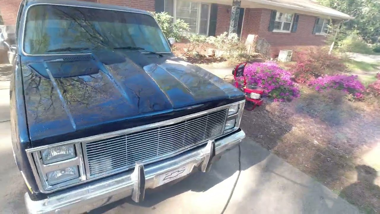 pressure  washing 1986 chevy c10 1