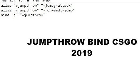 CSGO- How to make a Jumpthrow Bind 2019 & Autoexec (WORKS 2020)