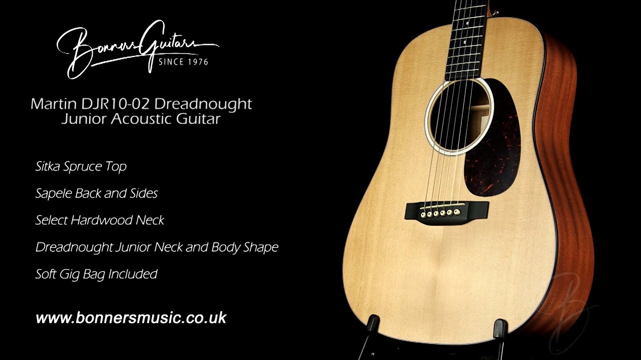 Martin DJR10-02 Dreadnought Junior Acoustic Guitar | Bonners