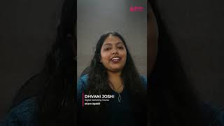 Dhvani Joshi – Digital Marketing Success Story | Student Testimonial | eCare Upskill #shorts