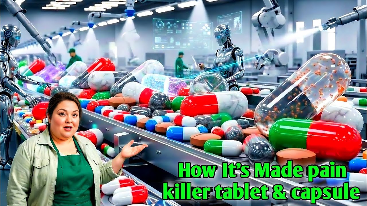Inside a USA Pharmaceutical Factory | How Pain Relief Tablets & Capsules Are Made (Full Process)