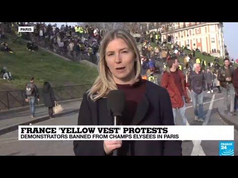 Sporadic clashes as Yellow Vests march to Montmartre for 'Act 19' of protests - Sporadic clashes as Yellow Vests march to Montmartre for 'Act 19' of protests