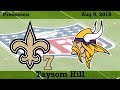 Taysom Hill 2019-08-09 Preseason vs Vikings