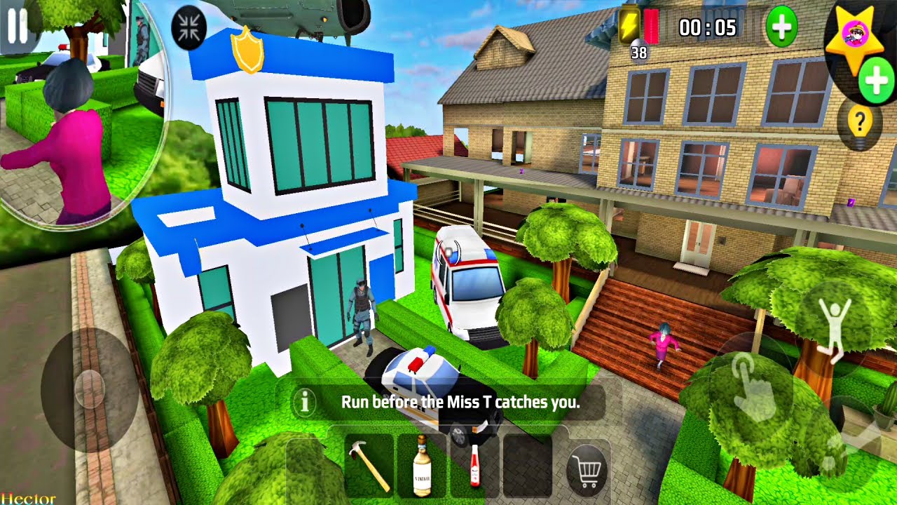 Police Station   Helicopter and Police Car in Scary Teacher 3D Chapter Update Android Game