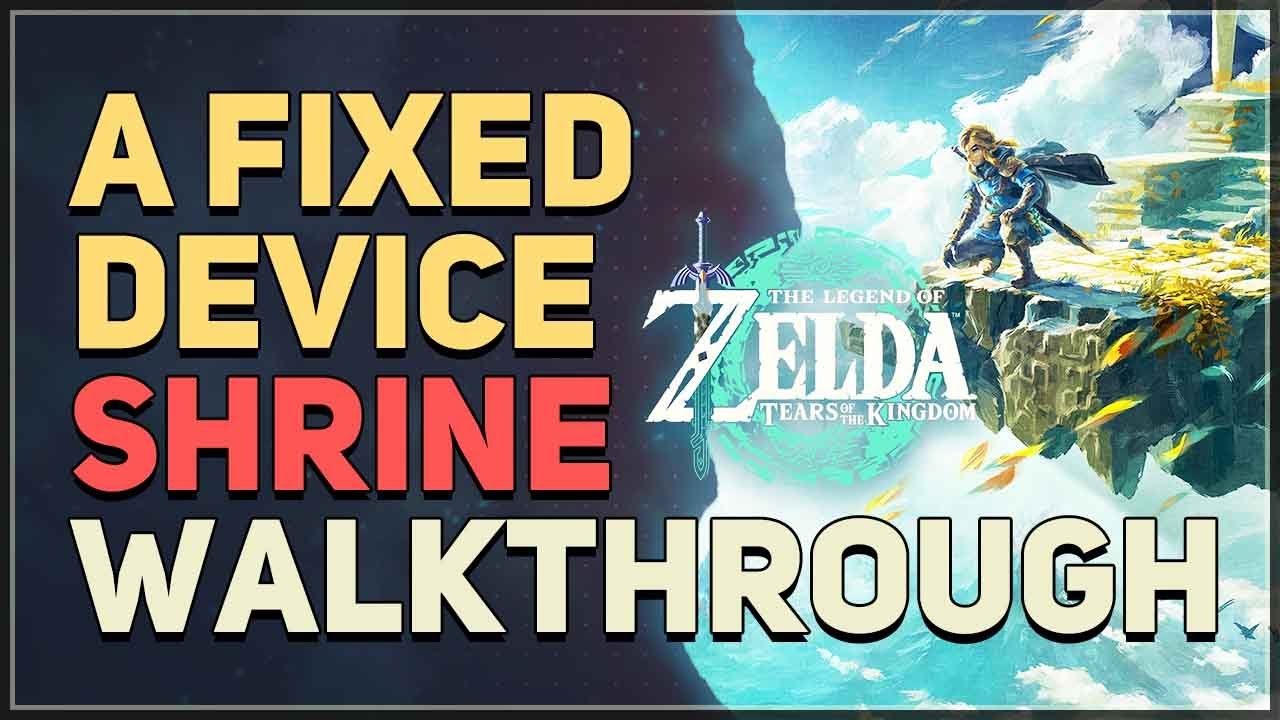 A Fixed Device Shrine Puzzle Legend of Zelda Tears of the Kingdom