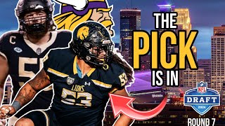 The Minnesota Vikings Draft C Michael Jurgens and DT Levi Drake Rodriguez in the 7th Round!