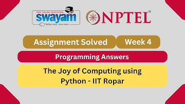 The Joy of Computing using Python Week 4 || Programming Answers || #nptel #nptel2025 #myswayam