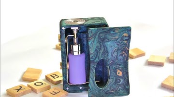 Colorful wood/resin style Squonk MOD - Aleader X-Drip Squonk Mod