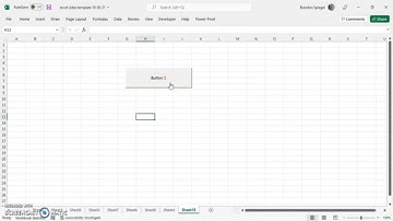 How to Insert A Button Into A Microsoft Excel Worksheet! Awesome For Running Macros! #howto, #excel