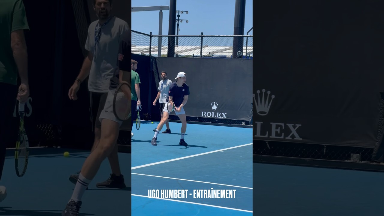 Ugo Humbert à l’entraînement