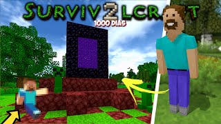 Criei O Minecraft Dentro Do Survivalcraft - 1000 Dias
