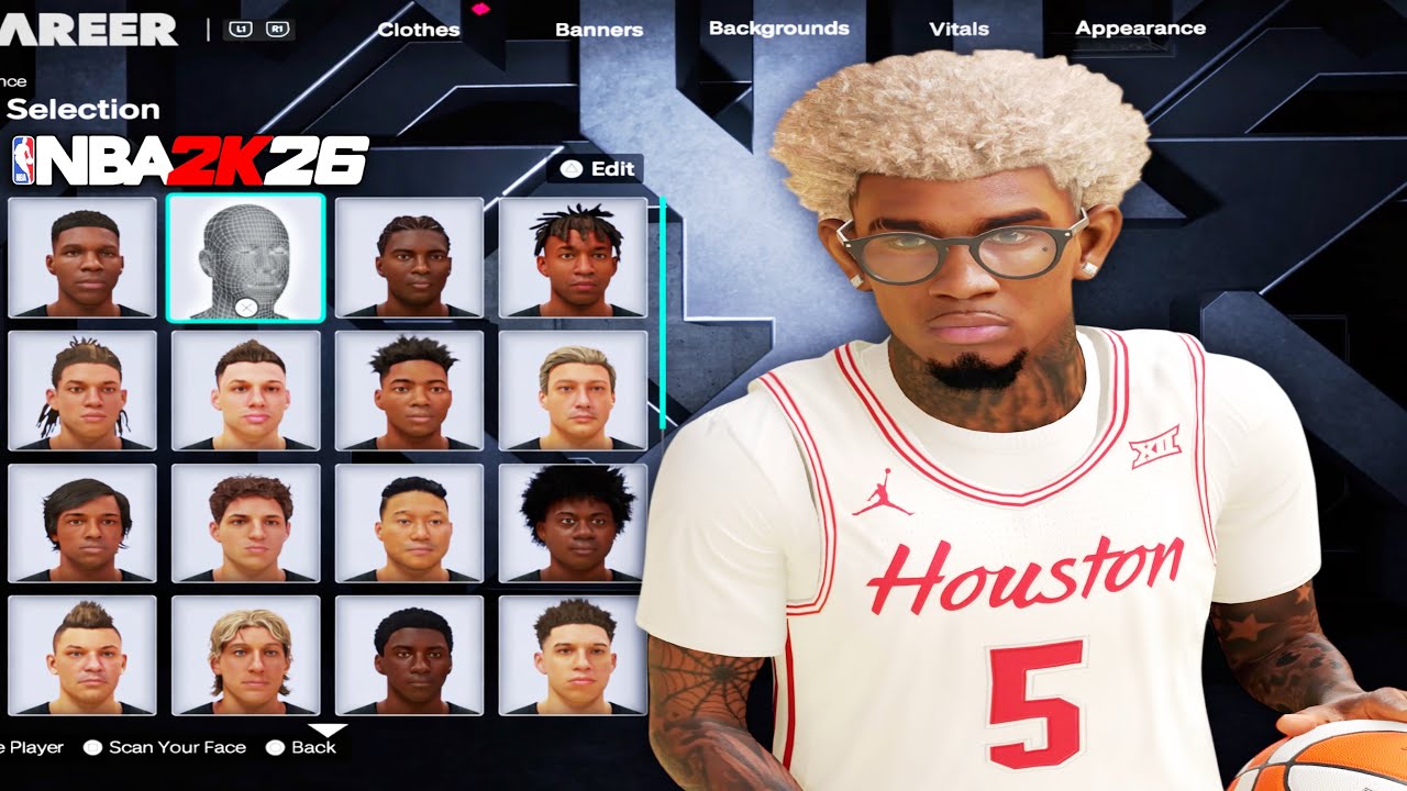 Comp Faced *NEW* BEST COMP FACE CREATION ON NBA 2K26! COMP FACE SCAN!DRIPPY FACE ...