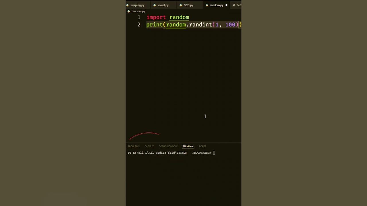 Generate a Random Number Between 1 and 100 in Python #cod #python # ...