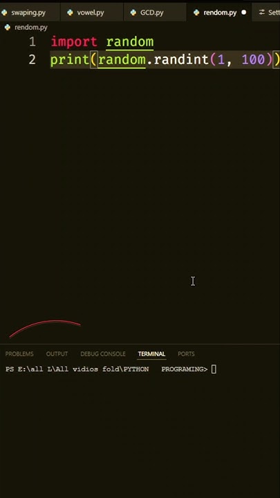 Generate a Random Number Between 1 and 100 in Python #cod #python # ...