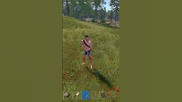 Trolling my friend who is brand new to rust #rust #rustgame #playrust #troll