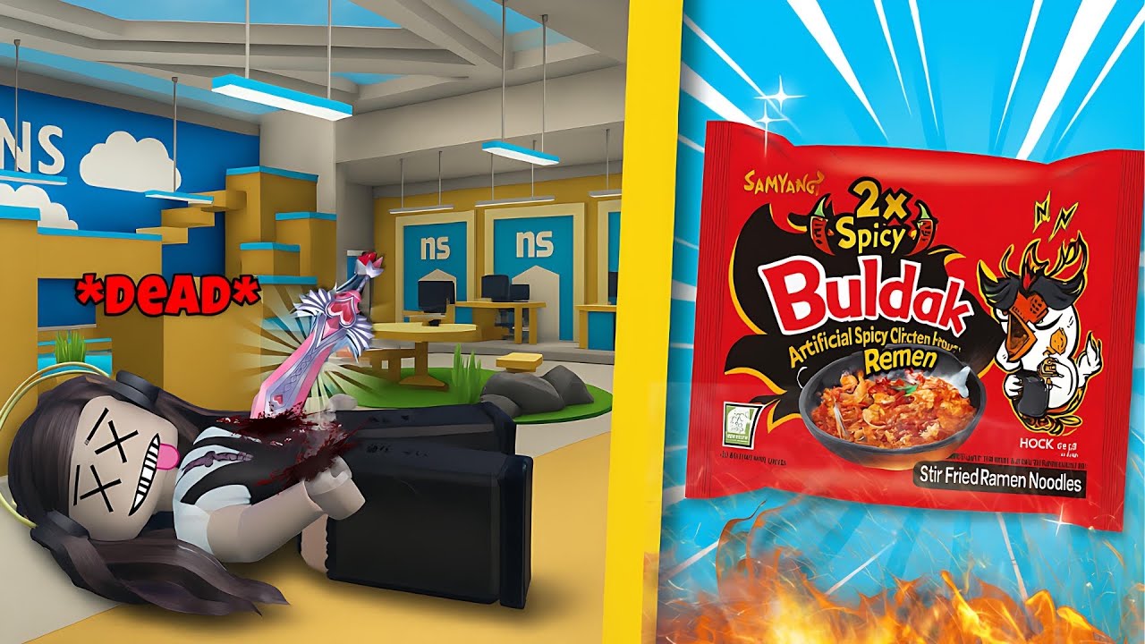 MM2 but every time I die I eat SPICY NOODLES! Roblox #roblox #mm2 #spicynoodles