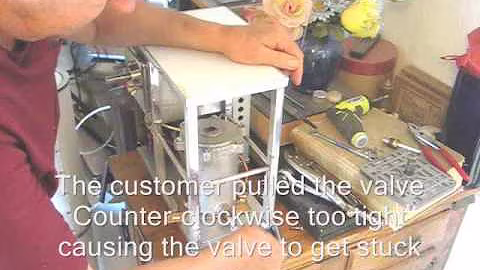 Stuck Hydraulic Valve repair on a Whole Health Foundation or Norwalk juicer