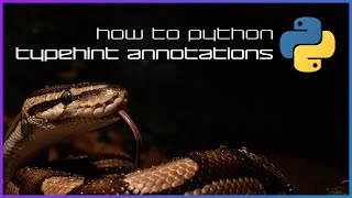 Typehint annotations - How to Python