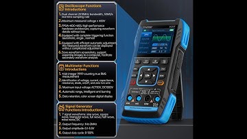 FNIRSI 2C23T Handheld Digital Oscilloscope Multimeter + Function Signal Generator 2023 Latest 3IN1