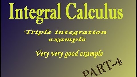 VTU Engineering Maths 2 Triple integral interesting  example (PART-4)