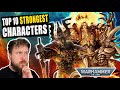 Top 10 most powerful characters in warhammer 40k