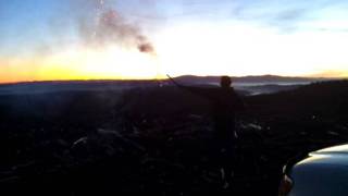 Huge firework blows up in hand