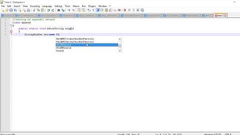 append using stringBuffer class