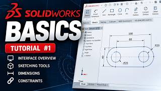 SOLIDWORKS Tutorial for Beginners | Interface, Sketching & Dimensions #1