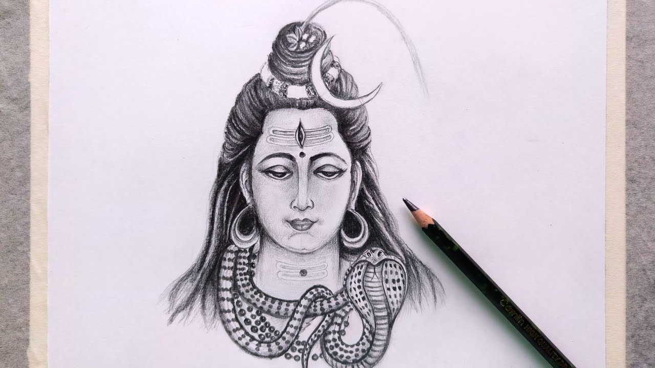 Lord Shiva – Pencil Sketch | Pencil art love, Design art drawing, Art  drawings