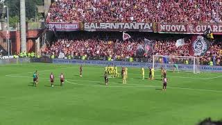 Grande rete di Candreva del 2-2 al 57' Salernitana - Udinese 3 - 2. Secondo gol Salernitana. 27/05