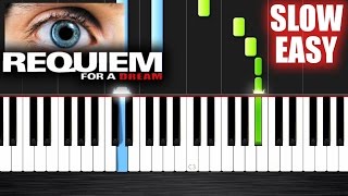 Requiem For a Dream - SLOW EASY Piano Tutorial by PlutaX chords