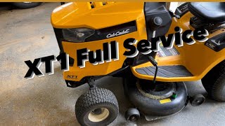 How to change oil and full service on riding mower | Cub Cadet XT1