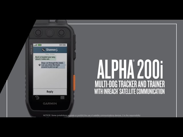 Garmin Alpha 200i Multi-dog Tracker and Trainer with inReach Satellite Communication