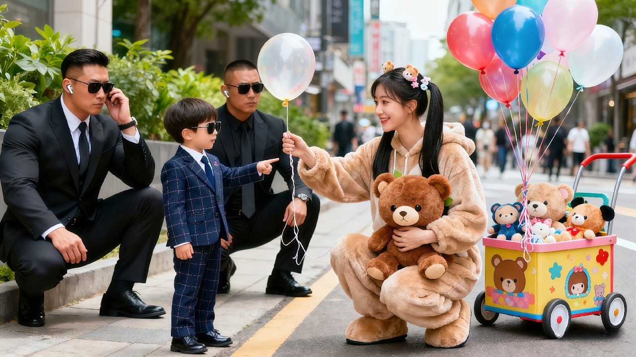 👦🎈Hijo de CEO con autismo abraza a vendedora de globos, ¡le dice mamá😲!CEO se casa inmediatamente💍.