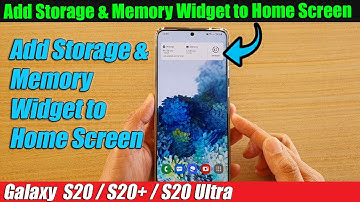 Galaxy S20/S20+: How to Add Storage & Memory Widget to Home Screen
