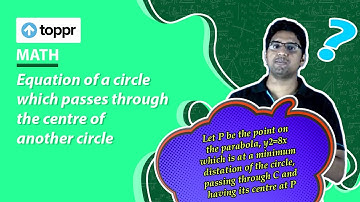 Coordinate Geometry - Equation of a circle which passes through the centre of another circle