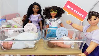 New babies are born Disney Encanto Mirabel doll family meets the new babies