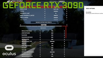 VR | RTX 3090 & i9 9900 | My Video Settings So Far... | SS @ 125% | Assetto Corsa Competizione