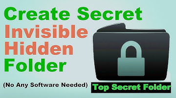 How to Create Invisible Folder In Any Windows On Your PC / Laptop | No Software Needed - TT&T