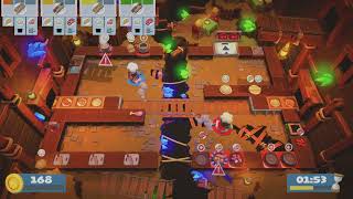 Overcooked 2 (PS5) Level 2-5, 2 Players, 3 Stars (4K 60 FPS)