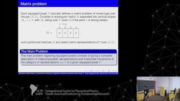 Workshop on Representation Theory and Applications: Isaías D. M. Gavíria
