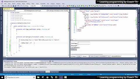 Beginner c# coding - หัดเขียน Web Application ด้วย Visual studio C# Part#2