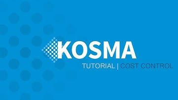 KOSMA Software: Tutorial - Cost Control module