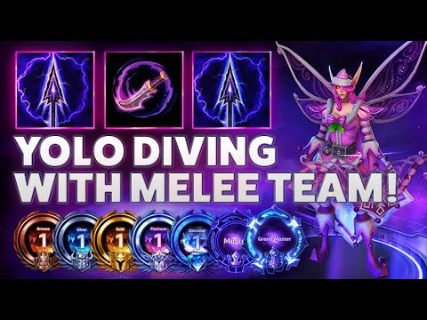 Sylvanas Wailing Arrow - YOLO DIVING WITH MELEE TEAM! - Bronze to Grandmaster S1 2022